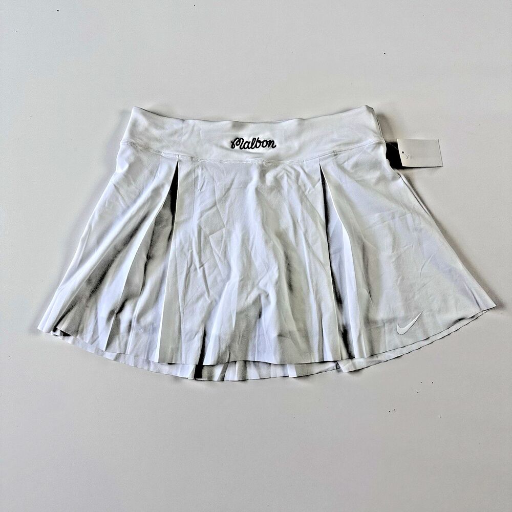 NEW Malbon x NIke Womens Dri-Fit Club Skirt White Size Large